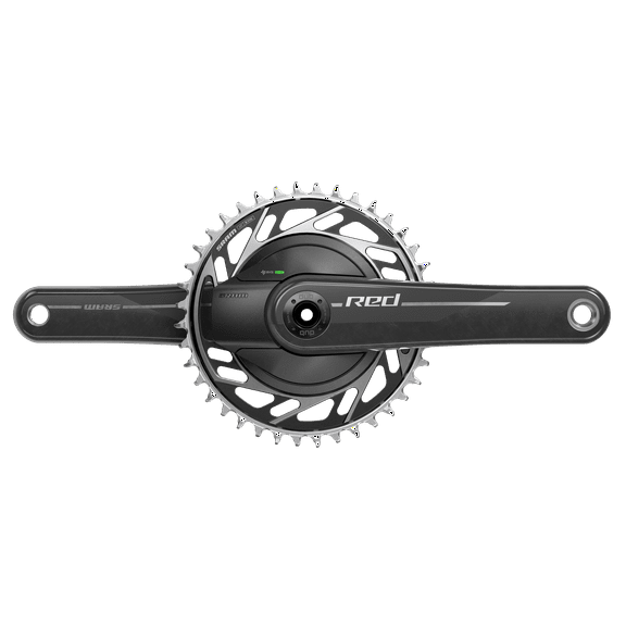 SRAM RED 1x XPLR AXS Power Meter Wide Crankset - 170mm, 13-Speed, 42t Threaded Mount, 8-Bolt PM Spider, DUB Spindle,