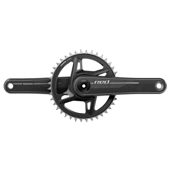 SRAM RED 1x XPLR Wide Crankset - 175mm, 13-Speed, 42t, 8-Bolt Direct Mount, DUB Spindle, Natural Carbon, E1