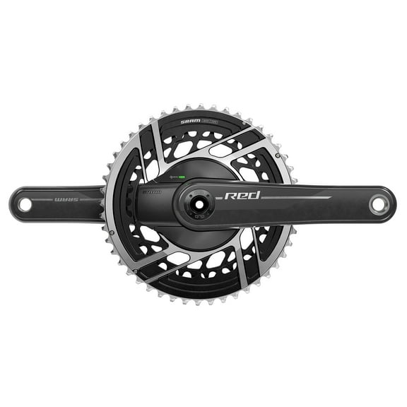SRAM RED AXS Power Meter Crankset - 165mm, 2x 12-Speed, 46/33t, 8-Bolt Direct Mount, DUB Spindle Interface, Natural
