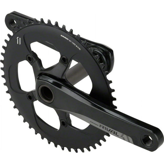 SRAM Rival 1 Crankset - 175mm, 10/11-Speed, 50t, 110 BCD, GXP Spindle Interface, Black