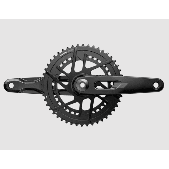 SRAM Rival 2x E1 Crankset Speed: 12, Spindle: 28.99mm, BCD: Direct Mount SRAM 8 Bolt, 46/33, DUB, 170mm, Black, Road