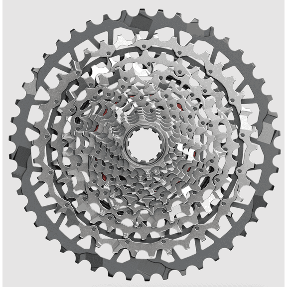 SRAM Rival XPLR XG-1351 Cassette - 13-Speed, 10-46t, For XDR Driver, Silver, E1