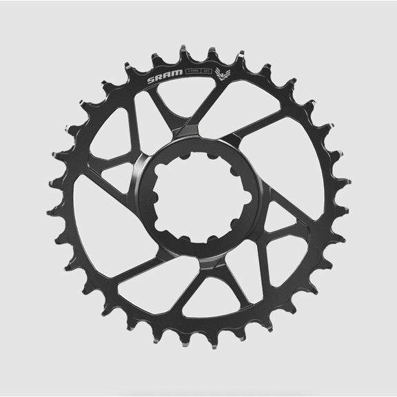 SRAM S1000 Eagle T-Type Direct Mount Chainring - 34t, 12-Speed, 8-Bolt Direct Mount, 3mm Offset, Aluminum, Black