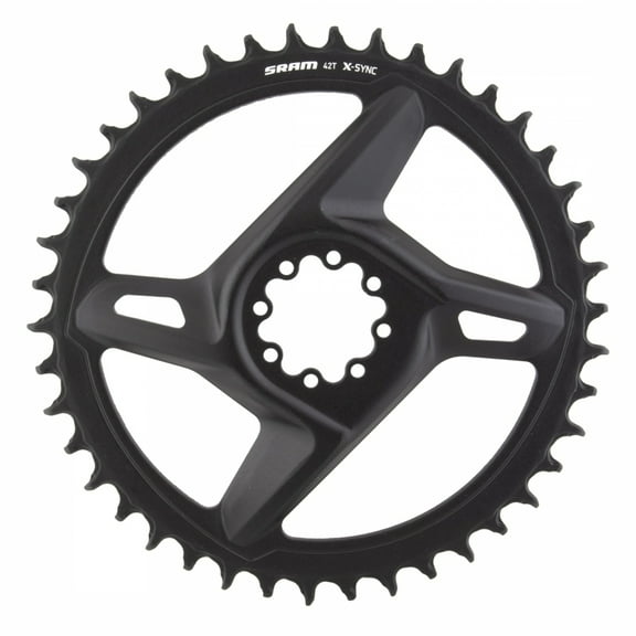 SRAM X-Sync Road Chainring 42t Direct Mount 12-Speed Aluminum Black For Rival