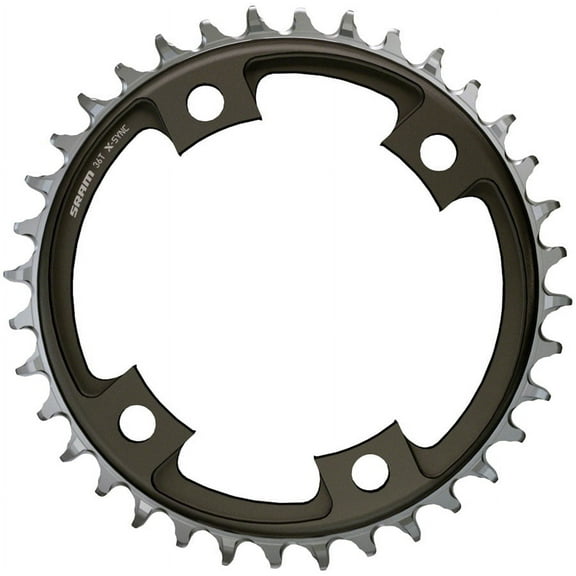 SRAM X-Sync Road Chainring- Black Tooth Count: 40 Chainring BCD: 107