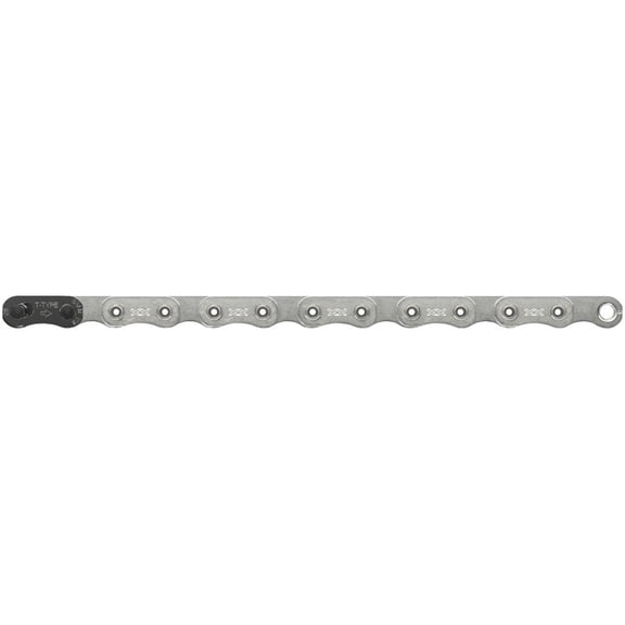 SRAM XX Eagle T-Type Flattop Chain - 12-Speed, 126 Links, Hollow Pin, Includes PowerLock Connector, PVD Coated, Silver