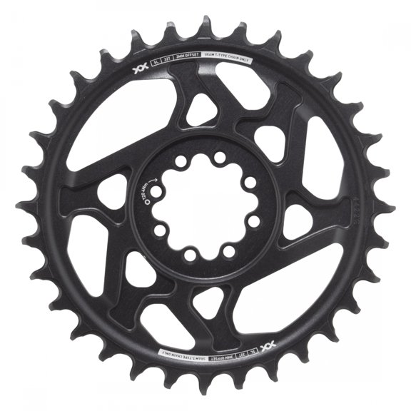 SRAM XX SL Eagle T-Type Direct Mount Chainring - 32t, 12-Speed, 8-Bolt Direct Mount, 3mm Offset, Aluminum, Black/Silver,