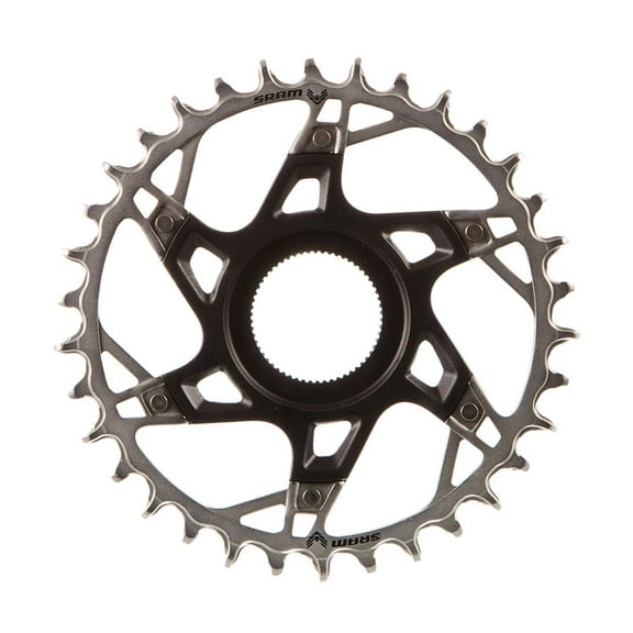 SRAM XX T-Type Fazua Chainring, Teeth: 34, Speed: 12, BCD: Direct Mount, Aluminum/Steel, Silver