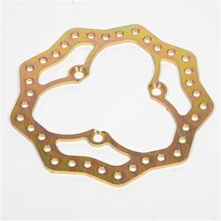 SRC-2705 10.87 in. Front Steel 3 Lug Drilled Scalloped Brake Rotor