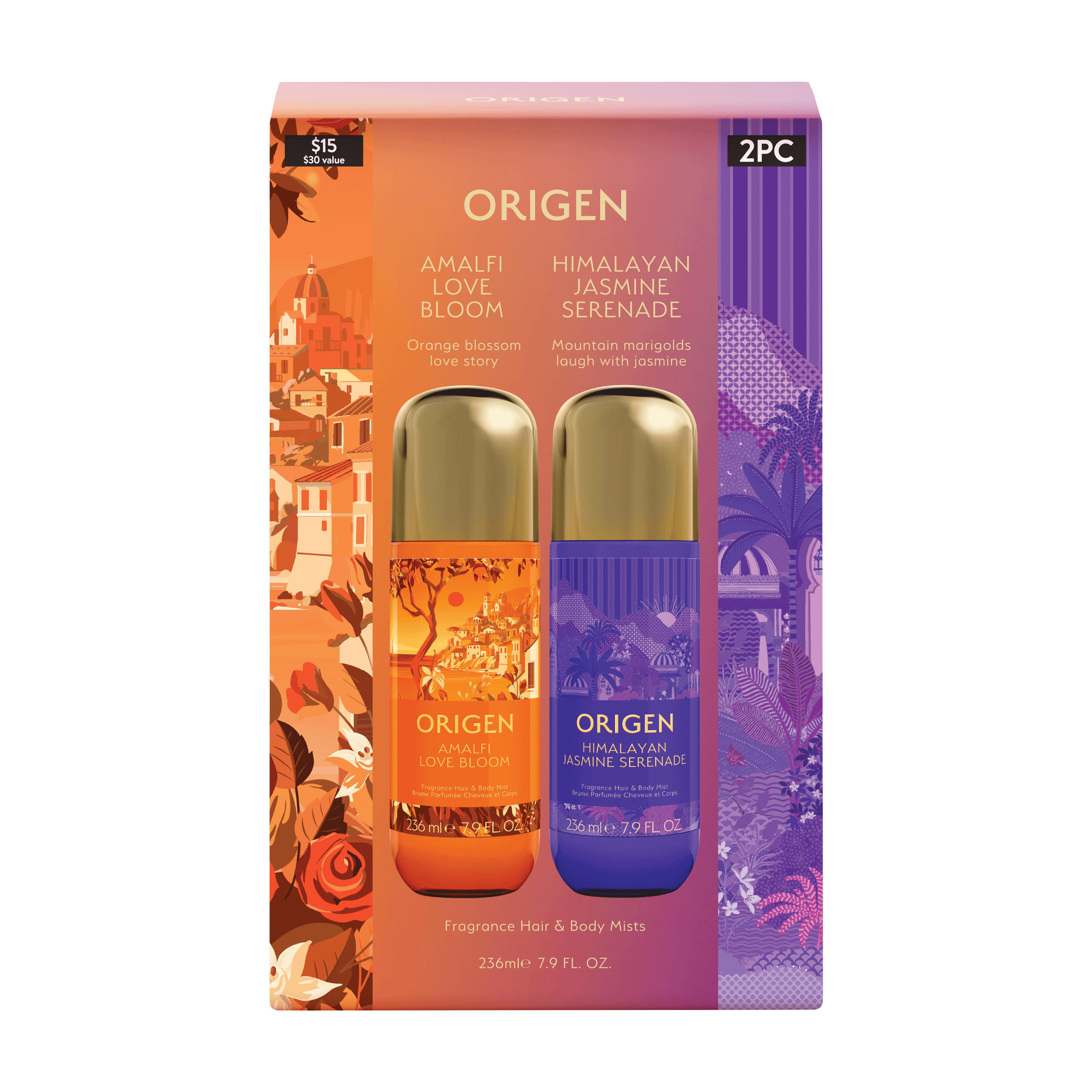 【未開封】ピエール バルマン ジョリマダム パルファム 1/4 FL.OZ. ORIGEN Himalayan Jasmine Serenade & Amalfi Love Bloom, Hair and
