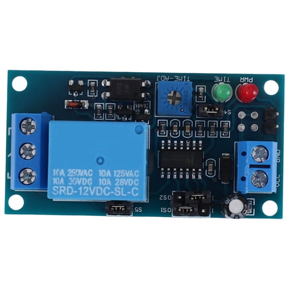 SRD-12VDC-SL-C NC timer with 12V DC timing control,1 x Timer,Blue