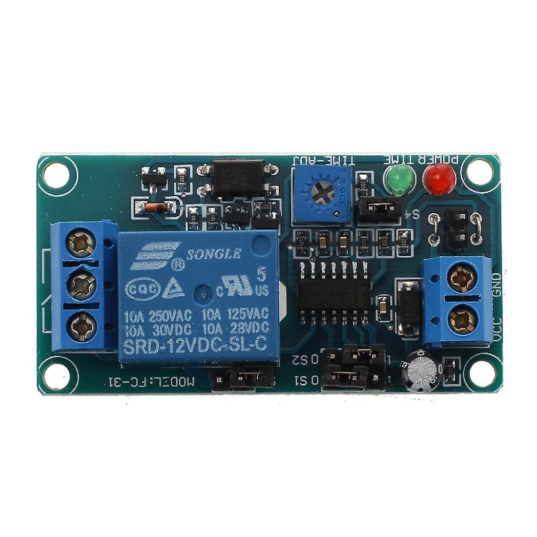 SRD-12VDC-SL-C NC timer with 12V DC timing control blue - Walmart.com