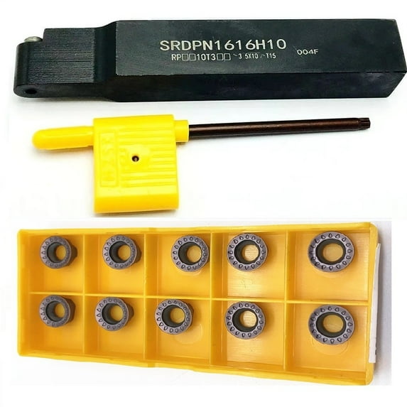 SRDPN1616H10 turning tool holder and RPMT10T3MO RPMW R5 turning insert