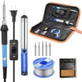 thumbnail image 1 of SREMTCH 10-In-1 Portable 60W  Soldering Iron Kit Heat Pencil Repair  Soldering Tool Blue, 1 of 6