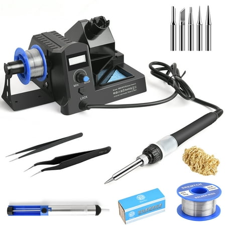 SREMTCH 100W Digital Display Soldering Iron Station Kit, Auto Sleep, Soldering Iron Station Kit