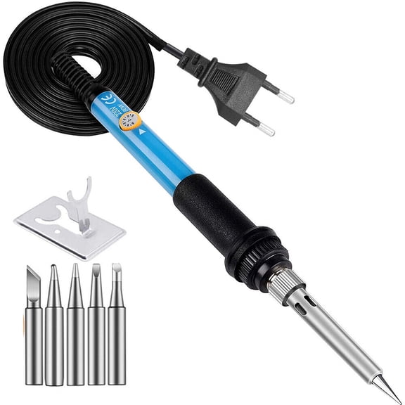 SREMTCH Soldering Iron Kit Electric 60W Adjustable Temp Soldering Gun Wire Welding Tools