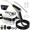 thumbnail image 1 of SRGARH 2500W High-Temperature Steam Cleaner – 6 Adjustable Speeds, 3BAR Pressure, 1L Tank for Kitchen/Bathroom/Car | Portable Deep Cleaner with 3 Brushes（white）, 1 of 6