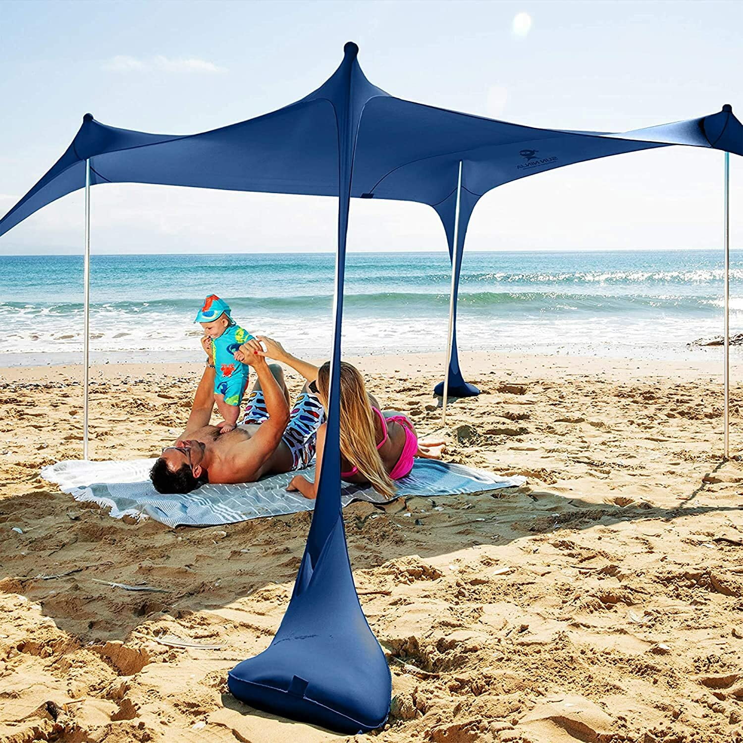 NINJA TENT（DarkGray)　＋　NINJA STICK NINJA TENT（DarkGray) ＋ NINJA STICK SUN NINJA Pop Up Beach