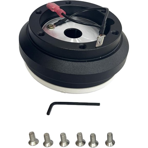 SRK-110H Aluminum Steering Wheel Short Hub Adapter Quick Release Boss Kit Replacement for 110H 8321Black1992-1995 Ci-vic 1994-2001 In-tegra 1992-1996 Pre-lude 1990-1993 A-ccord