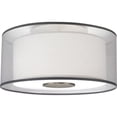 thumbnail image 1 of SRKASHLTENI Collection Stainless Steel Flushmount Light - Unique Multi-layered Shades, Maximum 100W, E26 Socket, Contemporary Design, Ideal for Stylish Interiors, 1 of 2