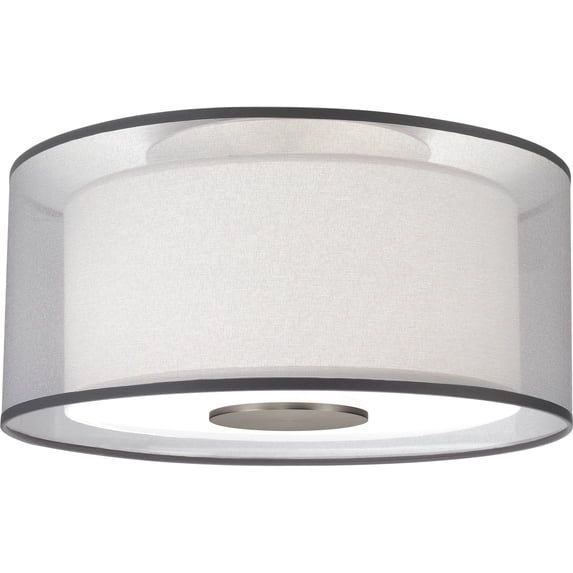 SRKASHLTENI Collection Stainless Steel Flushmount Light - Unique Multi-layered Shades, Maximum 100W, E26 Socket, Contemporary Design, Ideal for Stylish Interiors