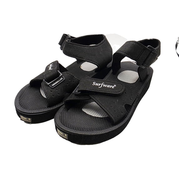 SRM-12 Comfortable Men's Leather Sandals With Adjustable Straps