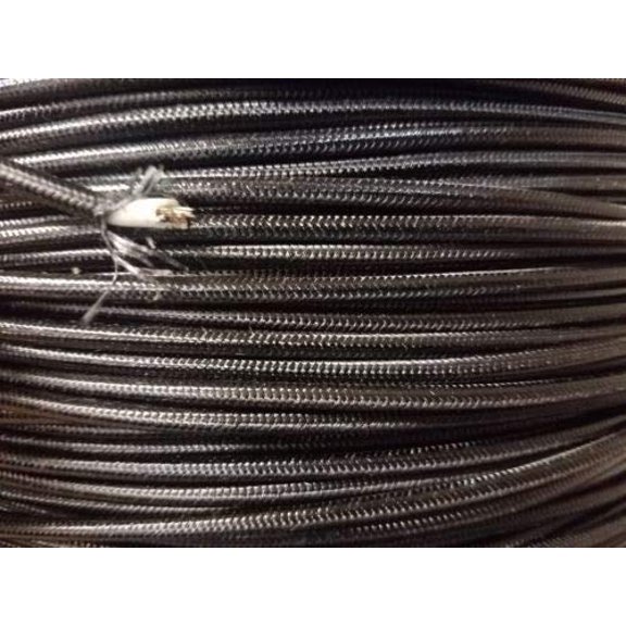 SRML Black 12 AWG 50 FT Fiber Glass Braid Appliance HI Temp Wire Motor Lead Cables Electronic Stranded Wire Cable Electrics DIY$$Tools & Hardware Other