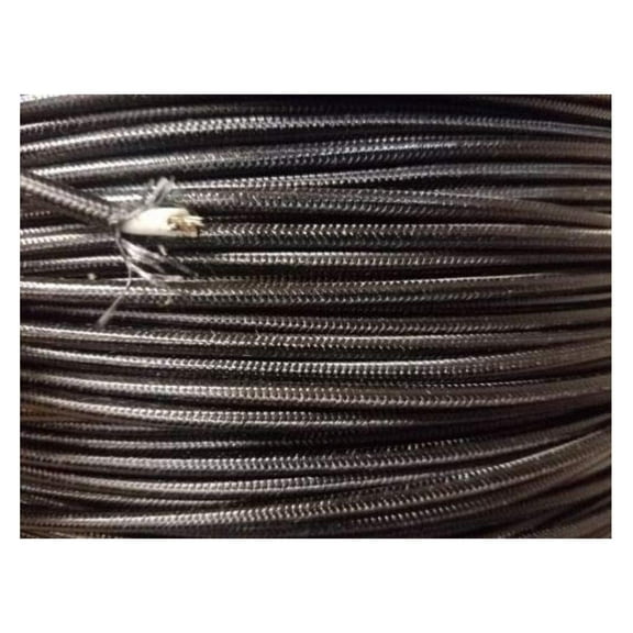 SRML Black 12 AWG 50 FT Fiber Glass Braid Appliance HI Temp Wire Motor Lead Cables Electronic Stranded Wire Cable Electrics DIY
