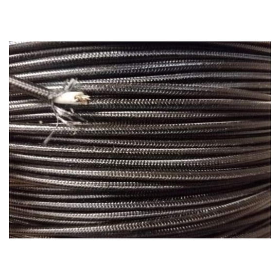 SRML Black 12 AWG 50 FT Fiber Glass Braid Appliance HI Temp Wire Motor Lead Cables Electronic Stranded Wire Cable Electrics DIY