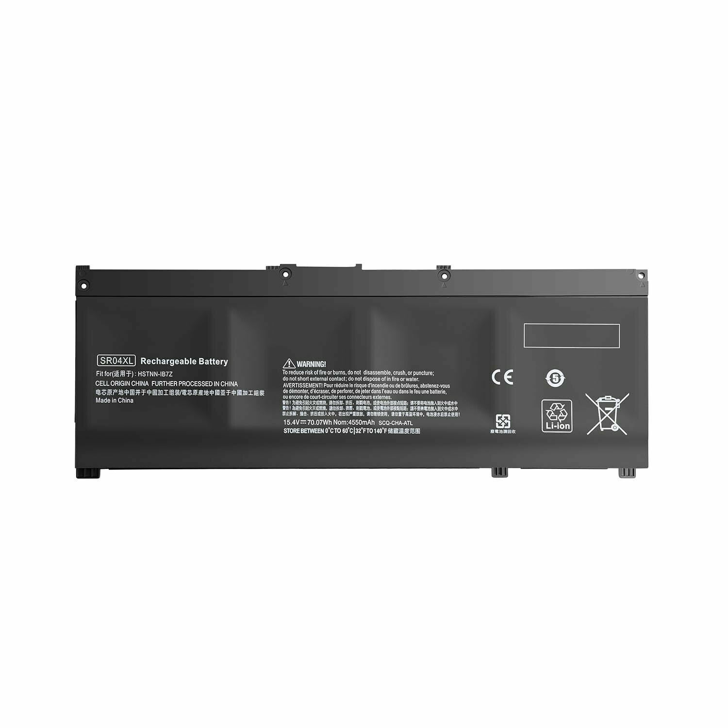 JPking 15.4V 70Wh SR04XL Laptop Akku für HP Omen 15-CE 15-CE000NF CE002NG 15T-CE 15-DC 15-DC0001NG DC0001NL 17-CB Pavilion 15-CB079TX CB011TX ZBook 15v G5 917678-1B1 917678-2B1 917724-855 Battery