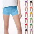 thumbnail image 1 of SROBPTY Boys and Girls 2-10 Years Solid Elastic Waist Casual Summer Shorts for Kids Green, 4-5 Years, 1 of 5