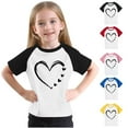 thumbnail image 1 of SROBPTY Teen Boys and Girls Summer Short Sleeve Tops Print Fashion Lightweight Crew Neck Tee Shirts for Daily Use, 1 of 4