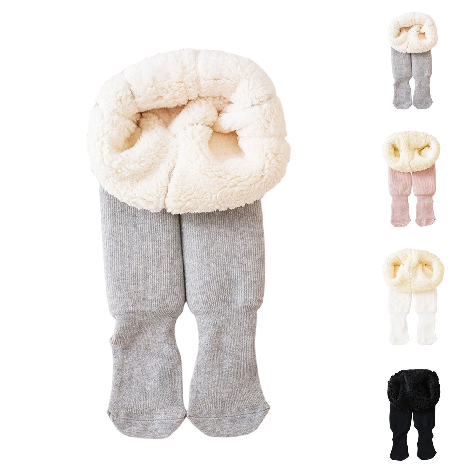 How Draw Flash SROBPTY Child Girls Fleece Legging for Fall Winter Solid Full Length ...