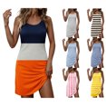 thumbnail image 1 of SROBPTY Summer Dresses for Women Sleeveless Print Elegant Classic Sheath Midi, 1 of 5