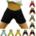 thumbnail image 1 of SROBPTY Girls 3-14 Years Solid Elastic Waist Stretch Casual Summer Shorts for Kids, 1 of 5