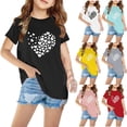 thumbnail image 1 of SROBPTY Child Boys Girls Tops Print Crew Neck Short Sleeve Casual Breathable Soft Everyday, 1 of 5