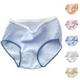 thumbnail image 1 of SROBPTY Kids Girls Briefs Underwear Solid Breathable Panties for 9-16 Years 3 Pack, 1 of 4
