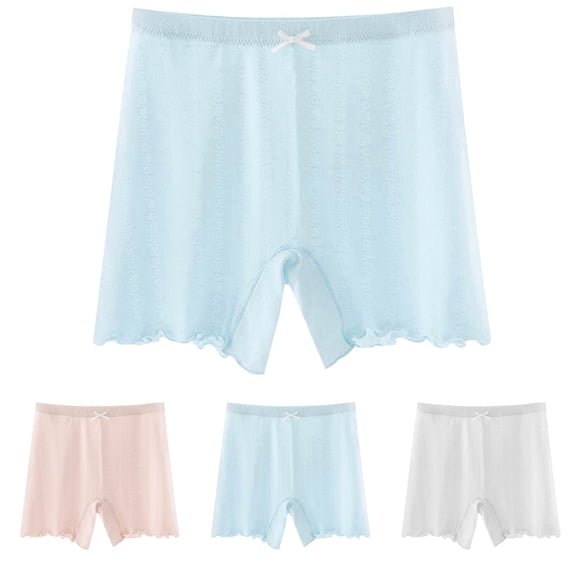 SROBPTY Kids Girls Briefs Underwear Solid Breathable Soft Panties for 8-18 Years