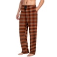 thumbnail image 1 of SROBPTY Mens Pajama Pants Print Drawstring Straight-Leg Long Pants Pocket Sleepwear, 1 of 5