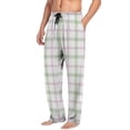 thumbnail image 1 of SROBPTY Mens Pajama Pants Print Pocket Drawstring Straight-Leg Sleepwear Long Pants, 1 of 5