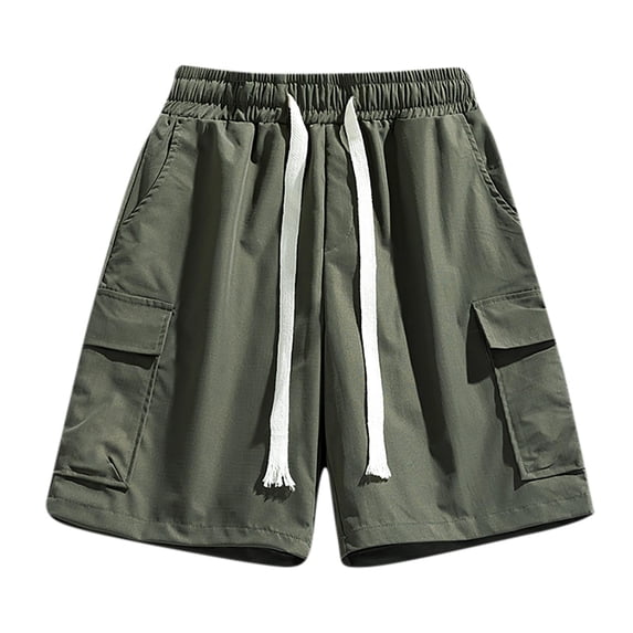 SROBPTY Mens Shorts Multi Pocket Shorts