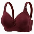 thumbnail image 1 of SROBPTY Plus Size Summer Bras for Womens Thin Underwear with Gathered Upper Support Sagging Adjustment No Steel Ring Bra, 1 of 2