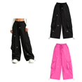 thumbnail image 1 of SROBPTY Sweatpant for Teens Girls Print Elastic Waist Wide Leg Drawstring for Fall Winter, 1 of 5