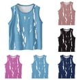 thumbnail image 1 of SROBPTY Teen Boys and Girls Tank Tops Print Crew Neck Striped Breathable Comfortable Summer Shirts for 3-15Y, 1 of 5
