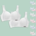 thumbnail image 1 of SROBPTY Teens Girls Bra Solid Seamless Wireless 2 Pack Stretch Breathable for 8-15 Years, 1 of 5