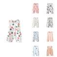 thumbnail image 1 of SROBPTY Newborn Boys Girls Rompers Print Sleeveless Jumpsuit, 1 of 4