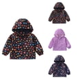thumbnail image 1 of SROBPTY Toddler Girl Jackets Print Long Sleeve Zip up Hooded Lightweight Outerwear Coat for 1-6Y, 1 of 5