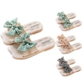 thumbnail image 1 of SROBPTY Toddler Girls Sandals Slide Summer Open Toe Flat Shoes for 1.5-14 Years, 1 of 5