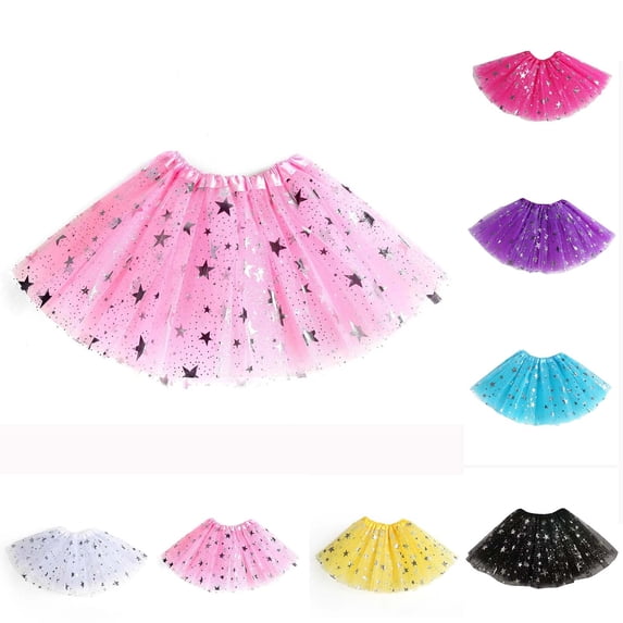 SROBPTY Toddler Girls Skirts Print Star Elastic Waist for 1-6 Years