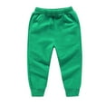 thumbnail image 1 of SROBPTY Toddler Sweatpants, Children's Casual Solid Elastic Waist Outerwear Sports Pants Green 9-10 Years, 1 of 4